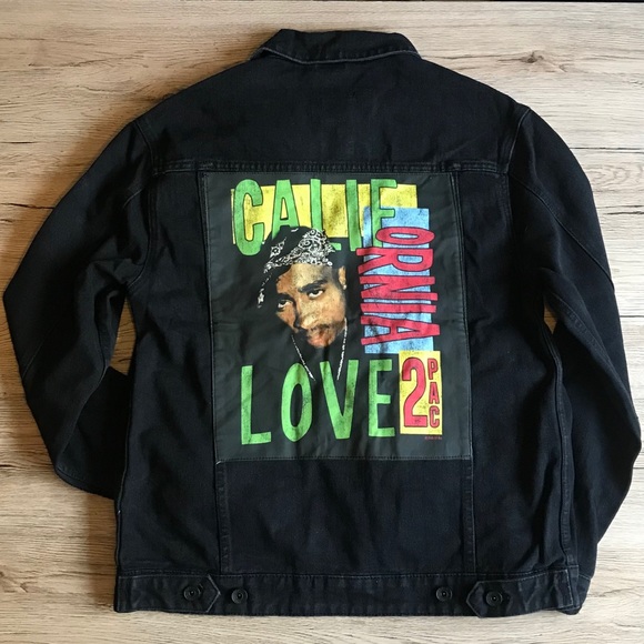 NWT Cotton On TUPAC Denim Jacket, Unisex - Picture 6 of 15